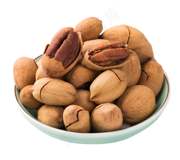 一盘坚果核桃,免抠元素