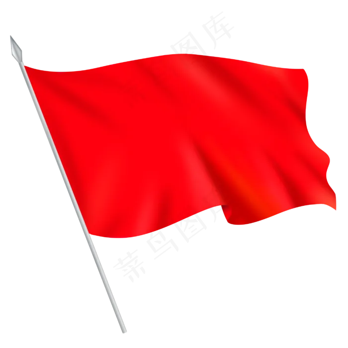 红旗旗帜旗子(3000X3000(DPI:300))psd模版下载