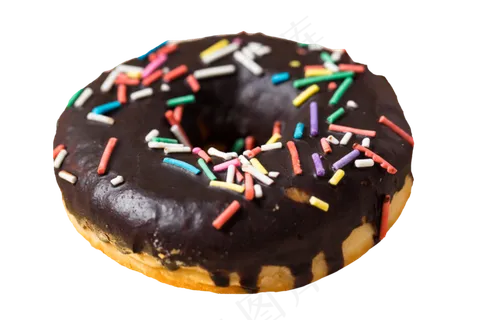 一块圆形巧克力饼干点心