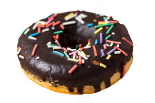 一块圆形巧克力饼干点心