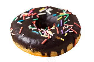 一块圆形巧克力饼干点心