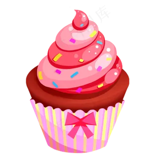 卡通生日蛋糕甜点冰激凌,免抠元素