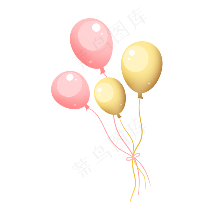 彩色的卡通气球