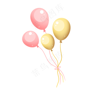 彩色的卡通气球