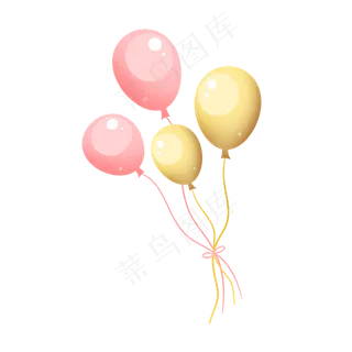 彩色的卡通气球