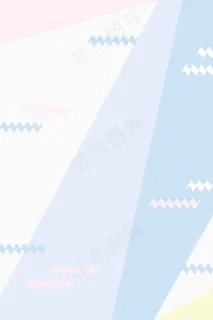 简约扁平波浪纹平面广告