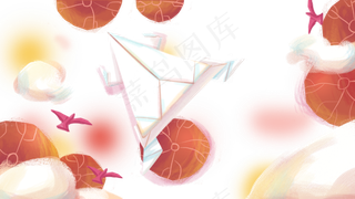 手绘卡通六一儿童节免扣元素