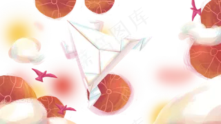 手绘卡通六一儿童节免扣元素