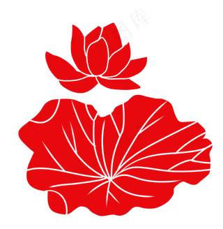 两片荷花花瓣设计