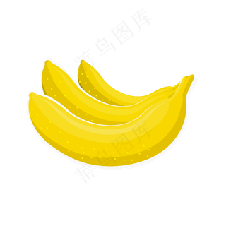 香蕉水果可商用元素