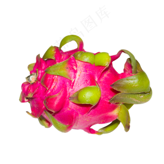 一个红色的火龙果