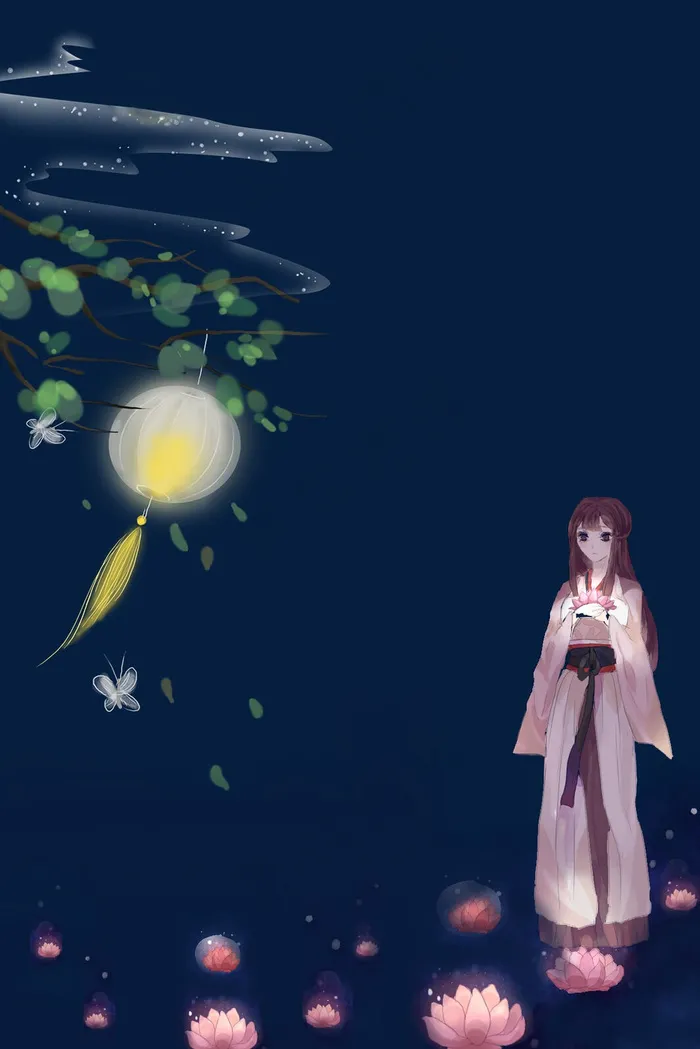 中元节元宵节放花灯