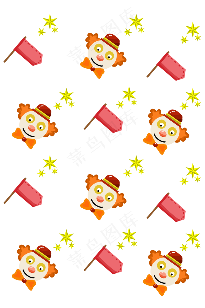 小丑愚人节底纹,免抠元素