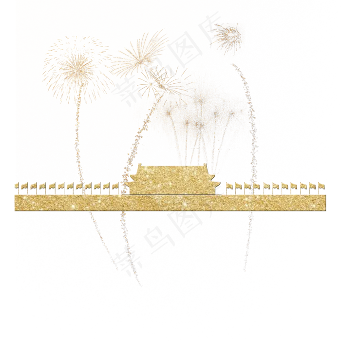 金粉烟花*装饰(2000X2000(DPI:300))psd模版下载