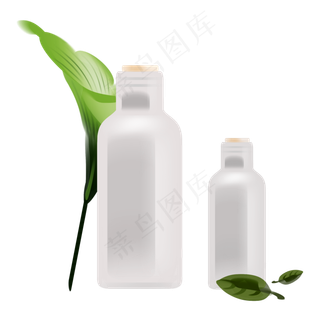 卡通绿叶化妆品套装