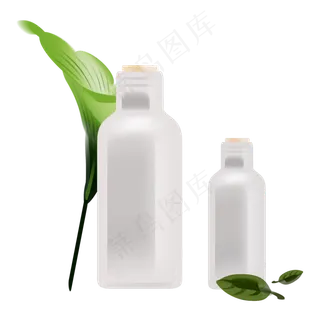 卡通绿叶化妆品套装