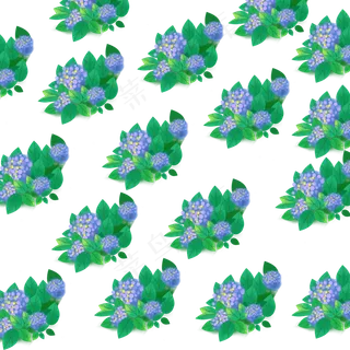 植物水彩底纹纹理