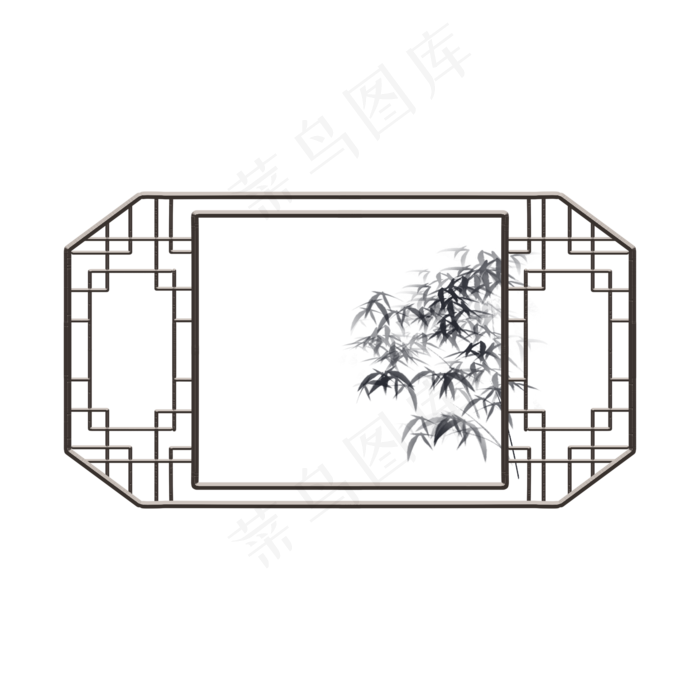 江南园林建筑古风窗户(2000X2000(DPI:300))psd模版下载