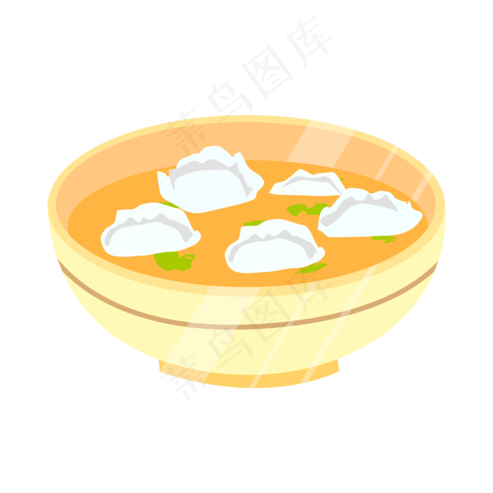矢量手绘卡通饺子,免抠元素(2000*2000px 300 dpi )psd模版下载