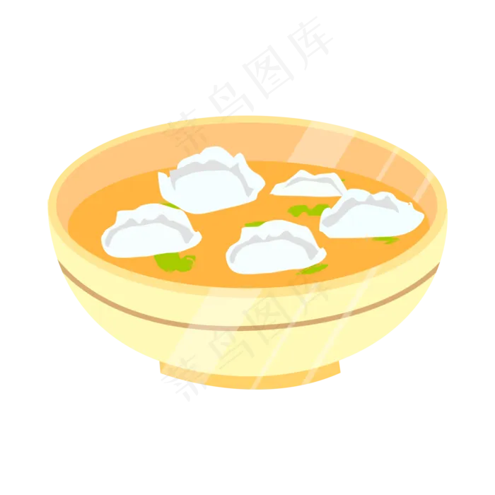 矢量手绘卡通饺子,免抠元素(2000*2000px 300 dpi )psd模版下载