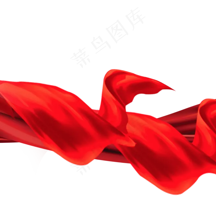 红丝带绸带素材,免抠元素(2000*2000px 300 dpi )psd模版下载