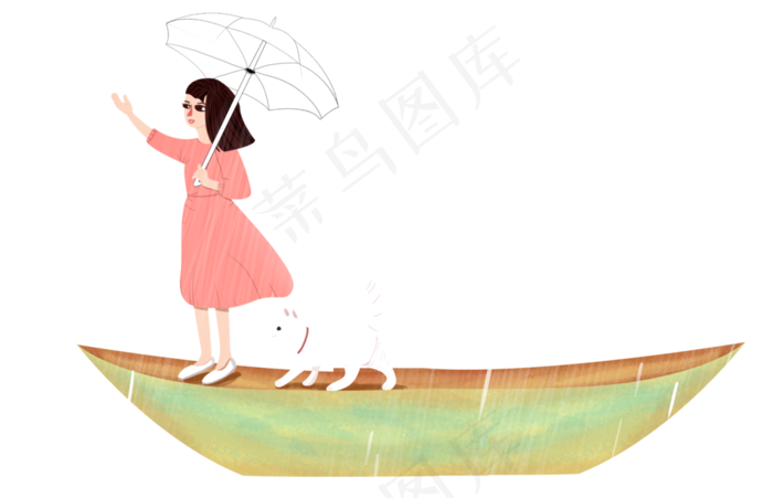雨水节日下雨,免抠元素(2582X1662(DPI:300))psd模版下载