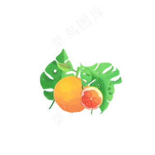 夏季卡通水果装饰元素