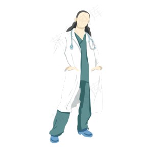 手插口袋女医生,免抠元素