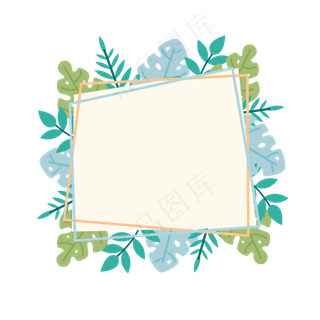 卡通夏季夏天夏至植物免扣素材