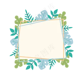 卡通夏季夏天夏至植物免扣素材