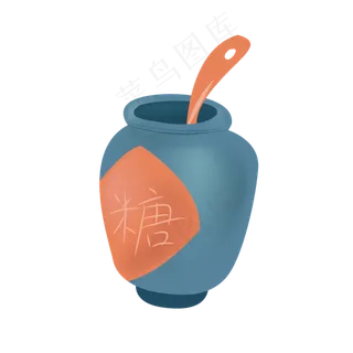 糖罐卡通手绘设计图