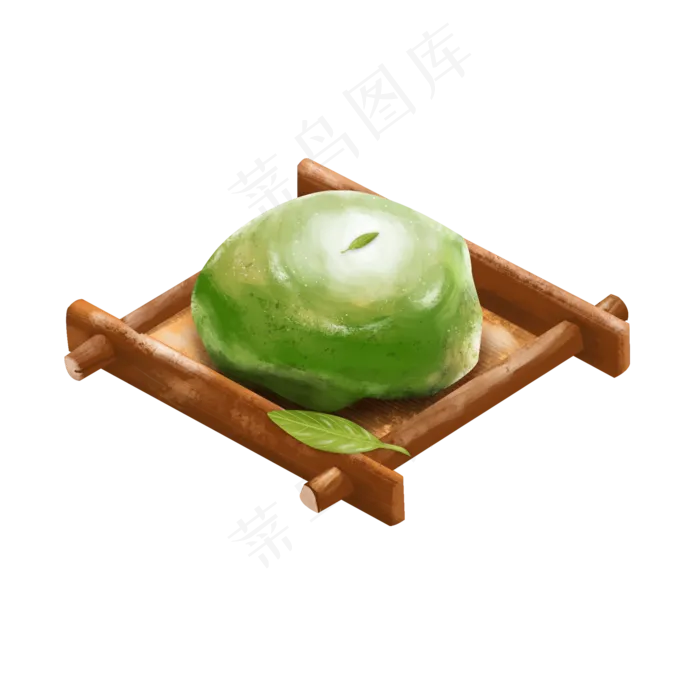 清明节盒子中的青团(2000X2000(DPI:300))psd模版下载