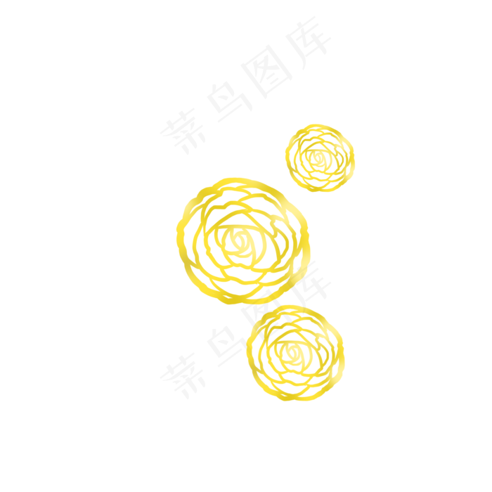 金属玫瑰花PNG(2000X2000(DPI:300))psd模版下载