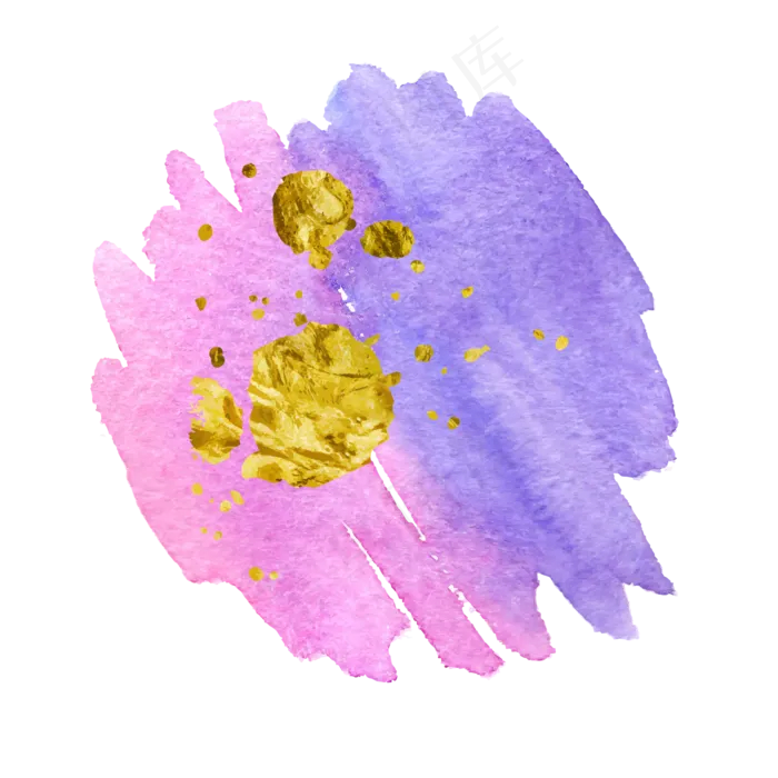 金箔水彩笔刷(2000*2000px 300 dpi )ai矢量模版下载