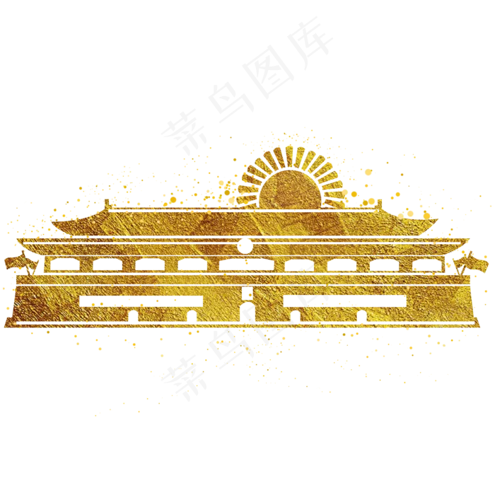 撒金粉庆祝国庆*金色太阳P(2000X2000(DPI:300))psd模版下载