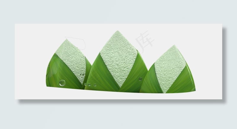 端午节食物粽子三个(1000X365(DPI:150))psd模版下载
