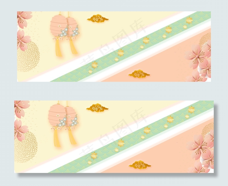小清新珊瑚橘纹理花朵妇女节banner(1920*700px 	       )psd模版下载