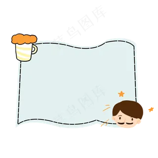 清新父亲节矢量边框素材