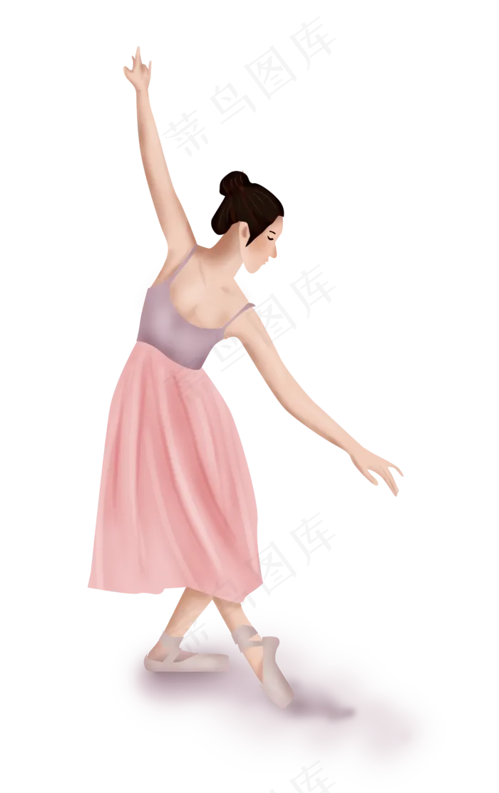 舞蹈班芭蕾舞人物,免抠元素(2728*4336px 300 dpi )psd模版下载
