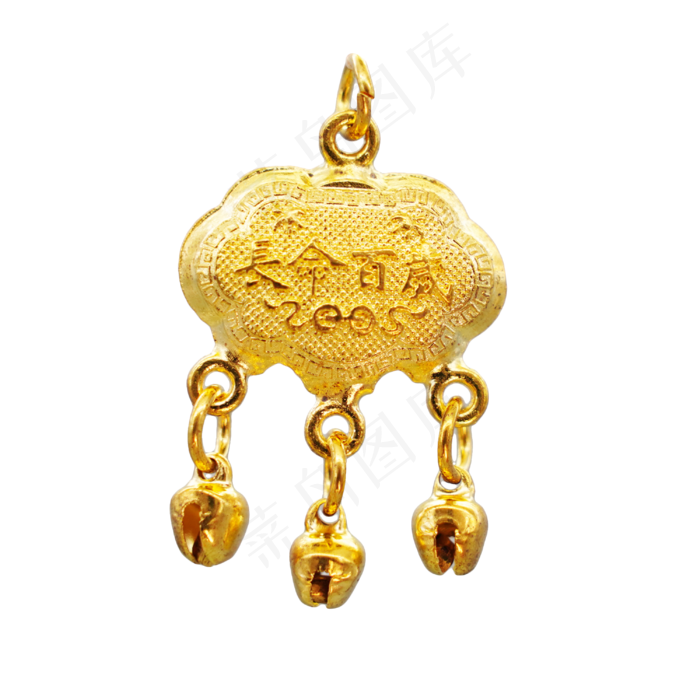 长命百岁挂锁,免抠元素