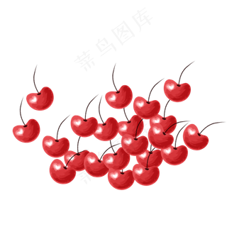 采摘茂盛的水果樱桃