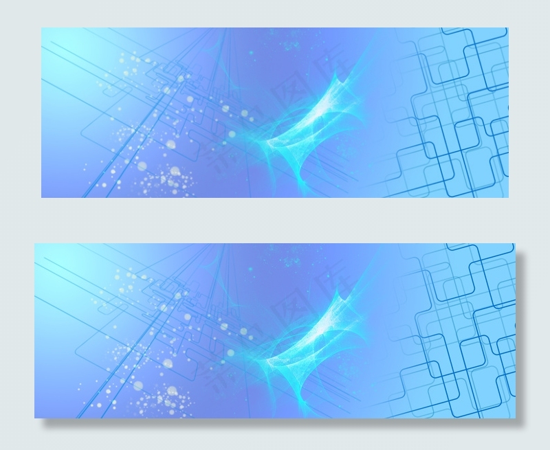 蓝色商务科技背景免费下载