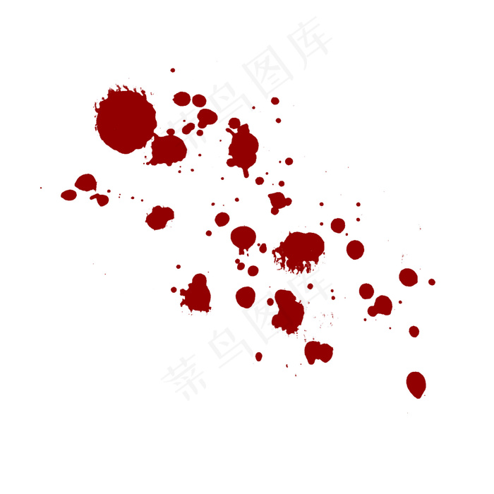 喷溅状血液矢量png,免抠元素(2000*2000px)psd模版下载
