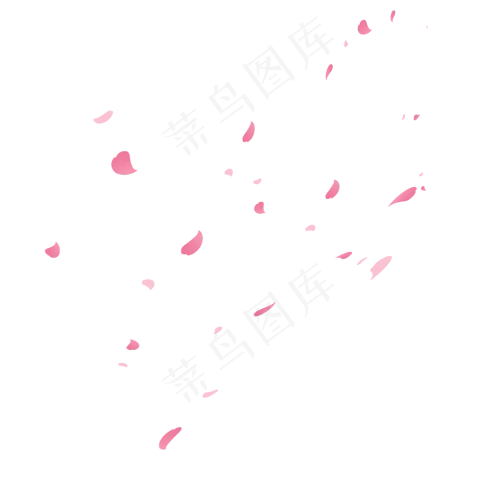 漂浮玫瑰花瓣(2000*2000px 300 dpi )psd模版下载