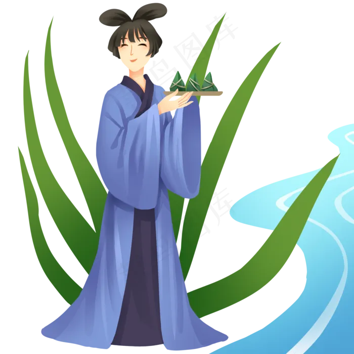 端午美食粽子(2000X2000(DPI:300))psd模版下载