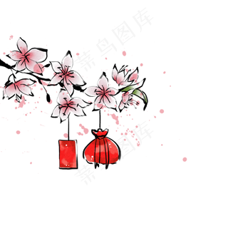 新年红包福袋,免抠元素