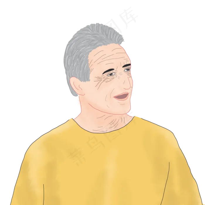 父亲节老父亲PNG(2000X2000(DPI:150))psd模版下载