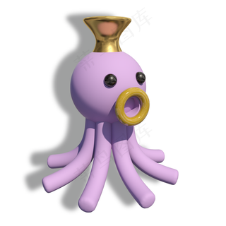 孩童玩具粉色的小章鱼
