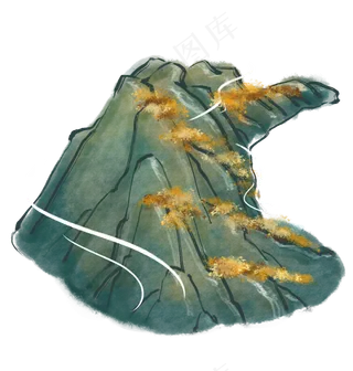 水墨中国风山水免扣板绘