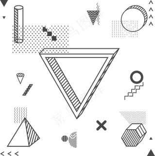 618元素图案线条电商